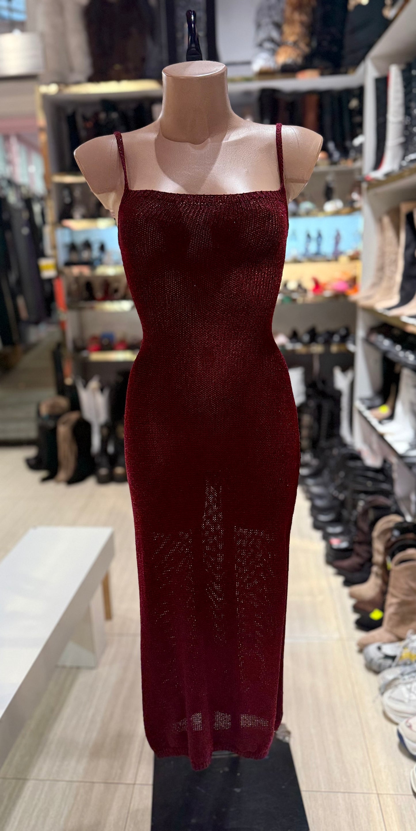 Vestito Mesh lungo