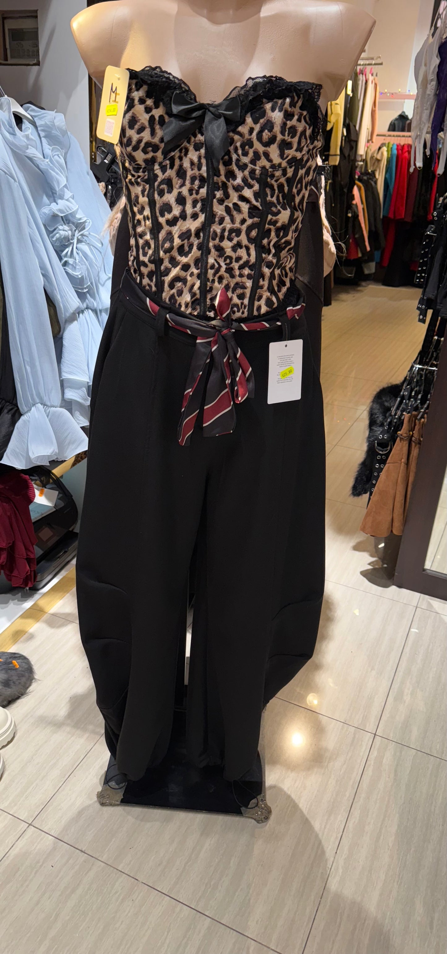 Pantalone & Corsetto leopardato