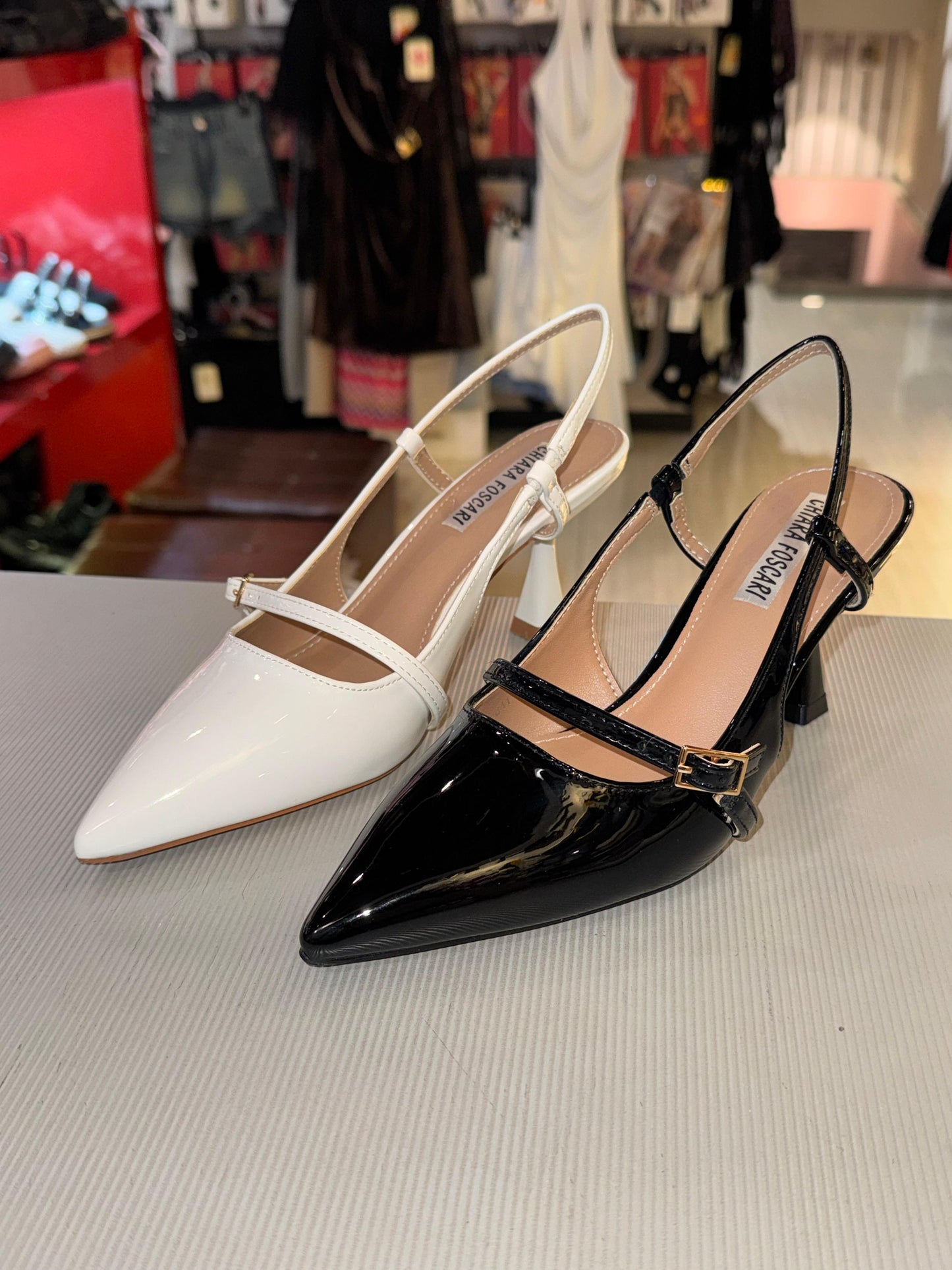 Tacco Lucido Aperto Elegante