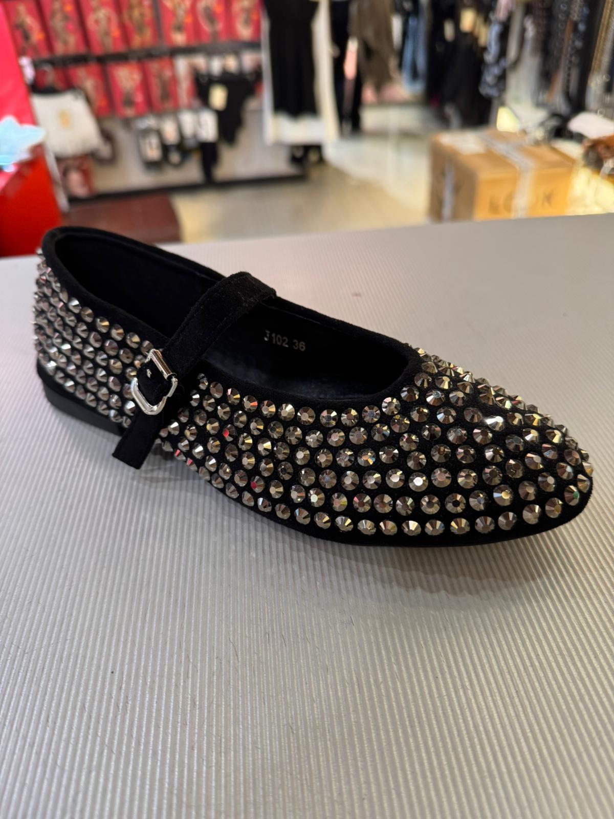 Ballerina Diamante con Cinturino