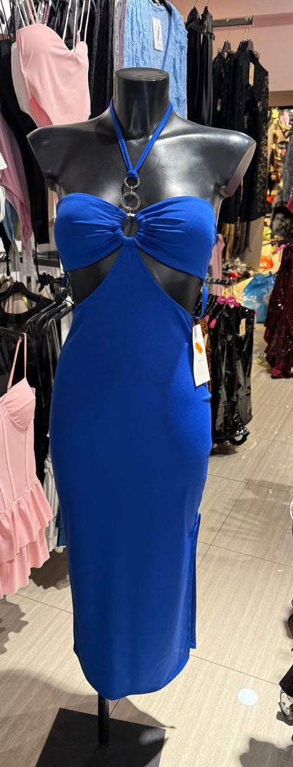 Vestito intrecciato lungo