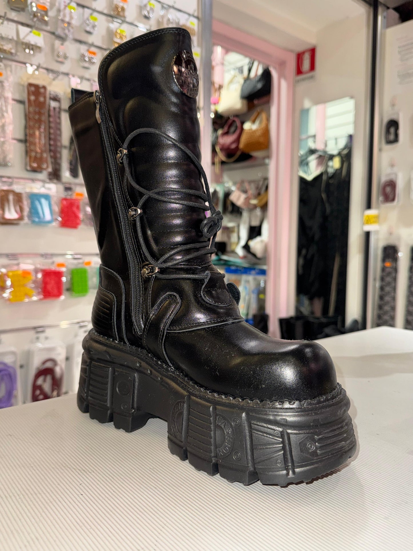 Stivali platform metal