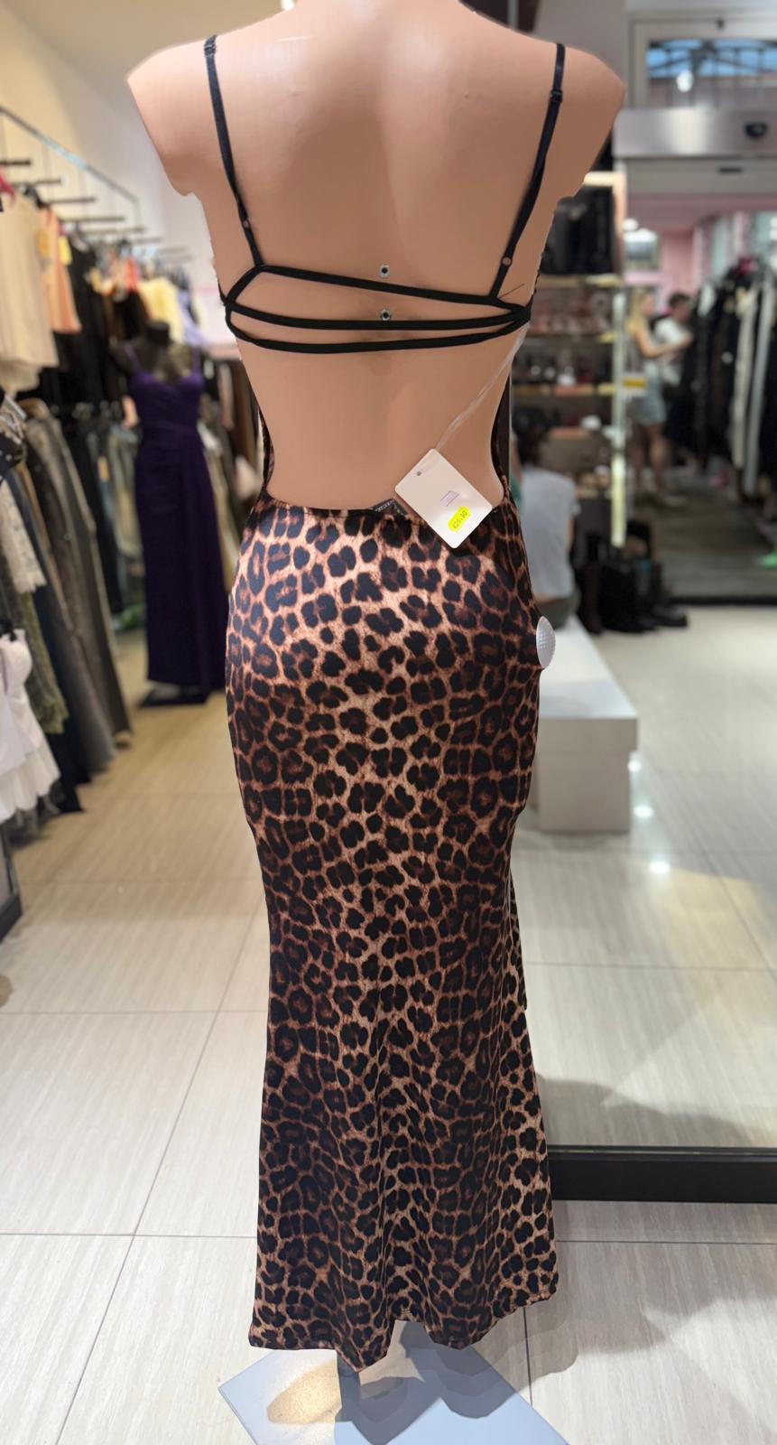 Vestito Lungo Leopardato