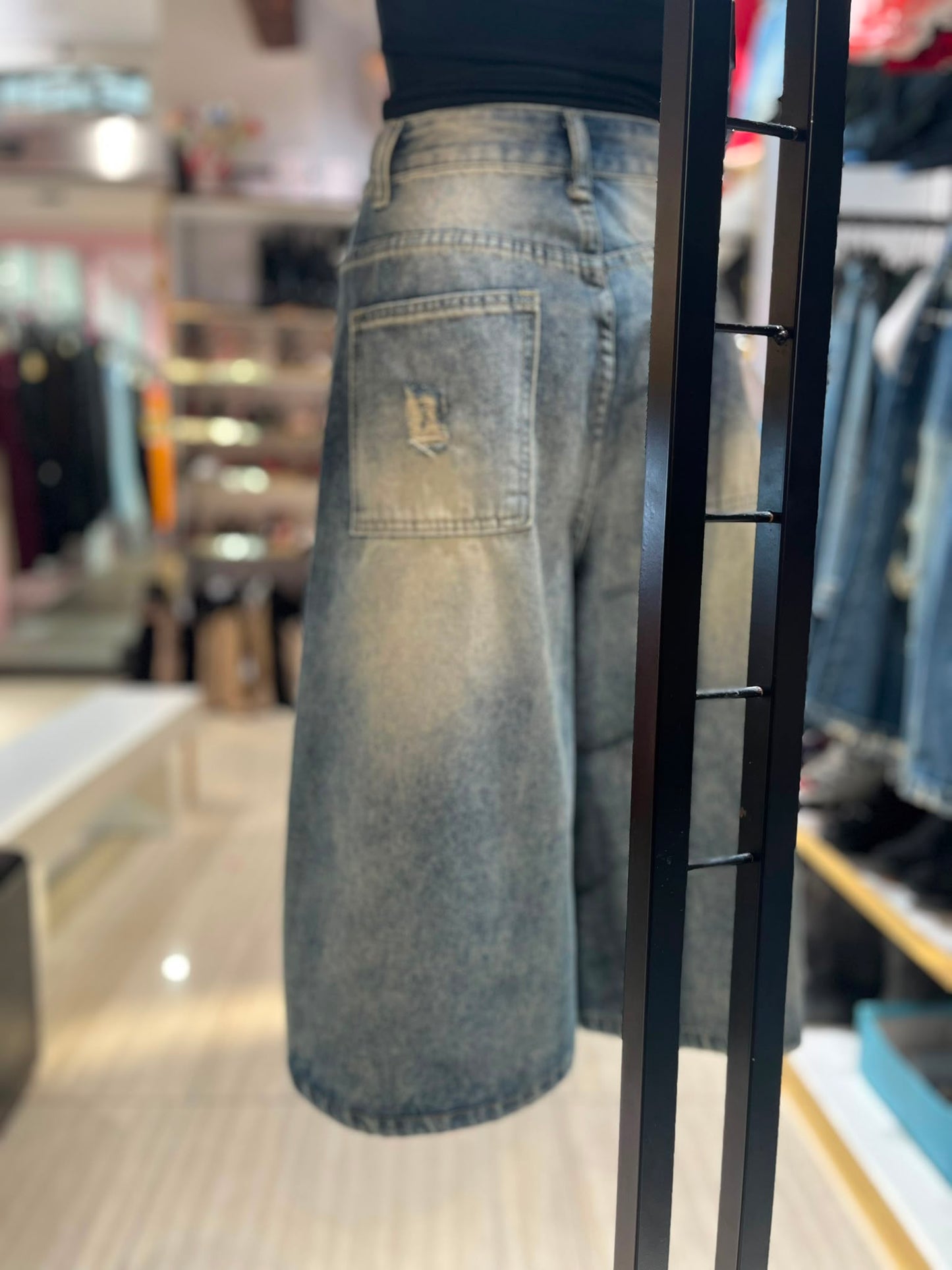 Pantaloncino Jeans Lungo  2