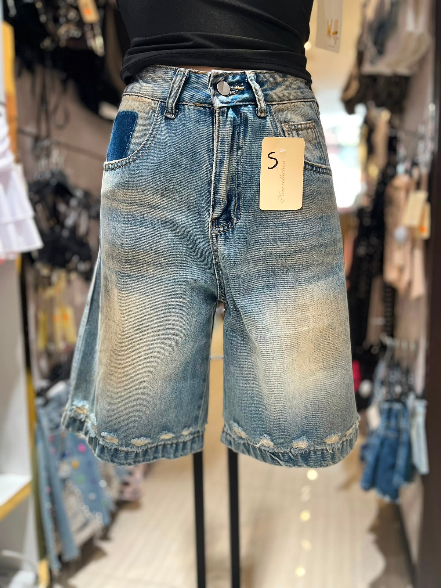 Pantaloncino Jeans Lungo 4