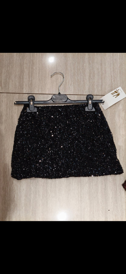 Mini gonna Paillettes con pantaloncino sotto