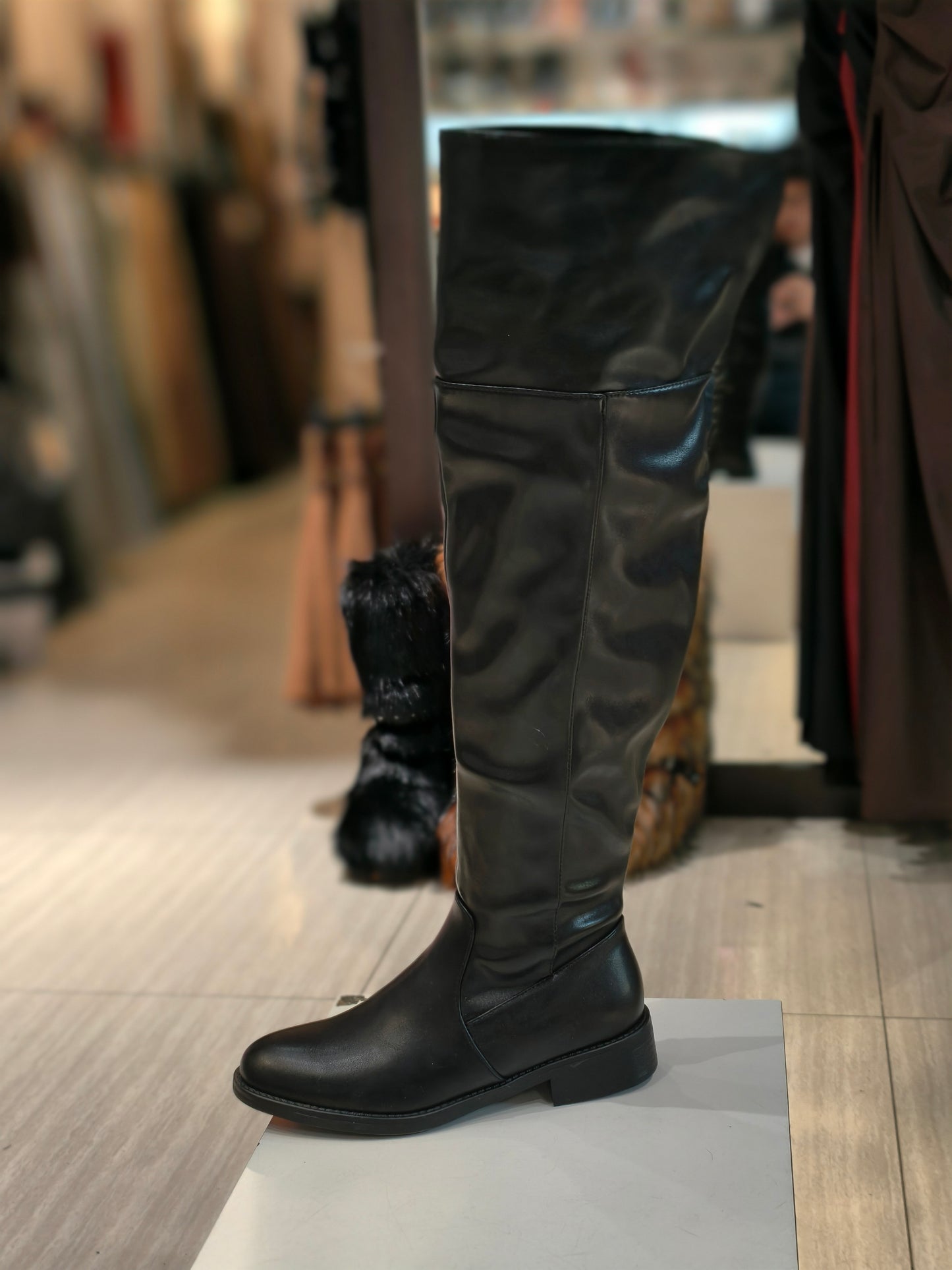 Stivali alti pieghevole