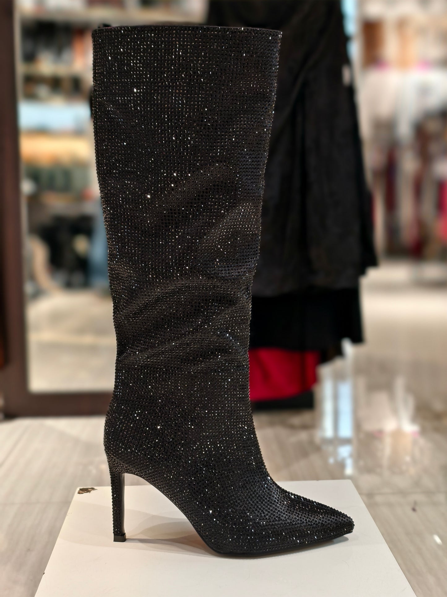 Stivali Spillo Brillantinato