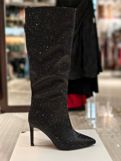 Stivali Spillo Brillantinato