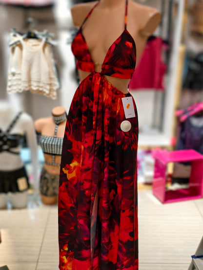 Vestito lungo flower