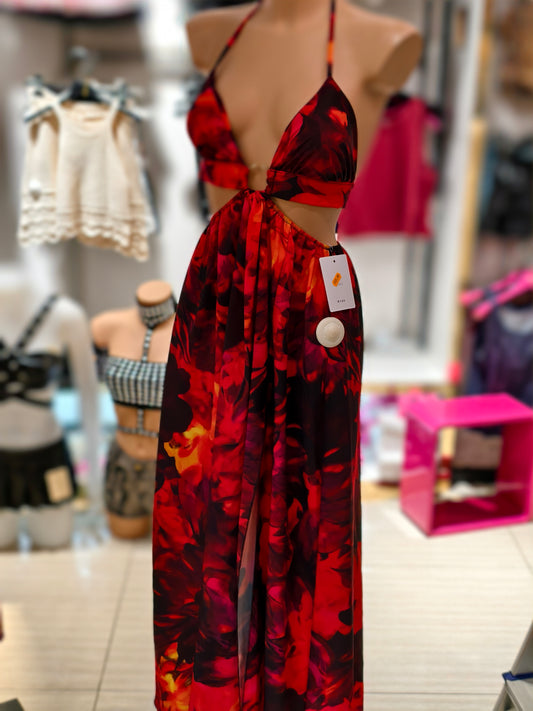 Vestito lungo flower