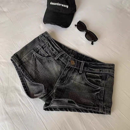 Pantaloncino Denim Grigio