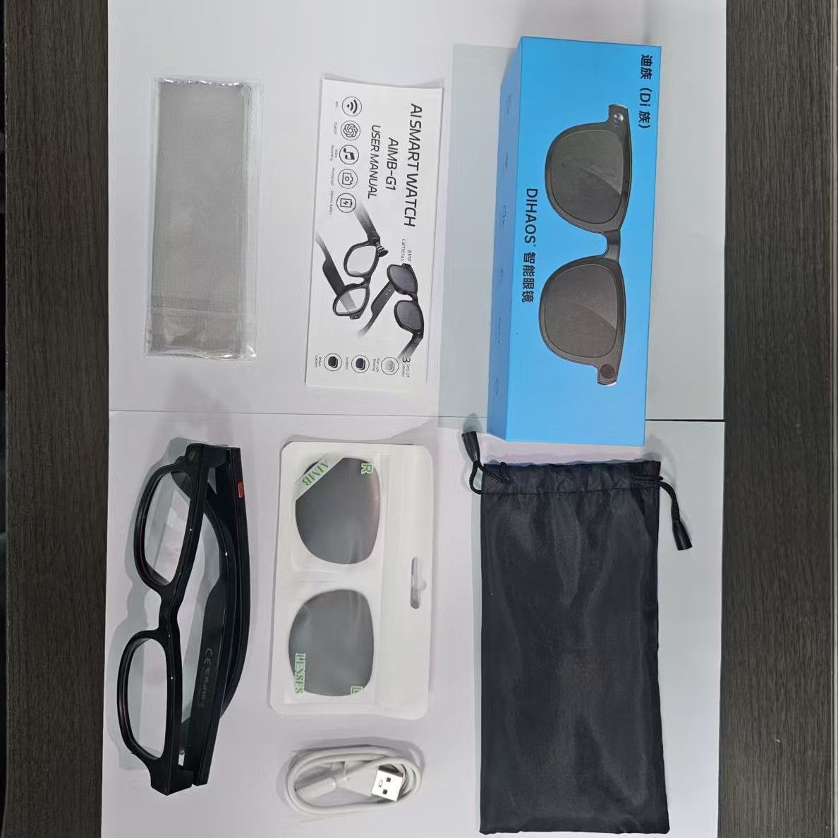 Occhiali Smart AI con Fotocamera