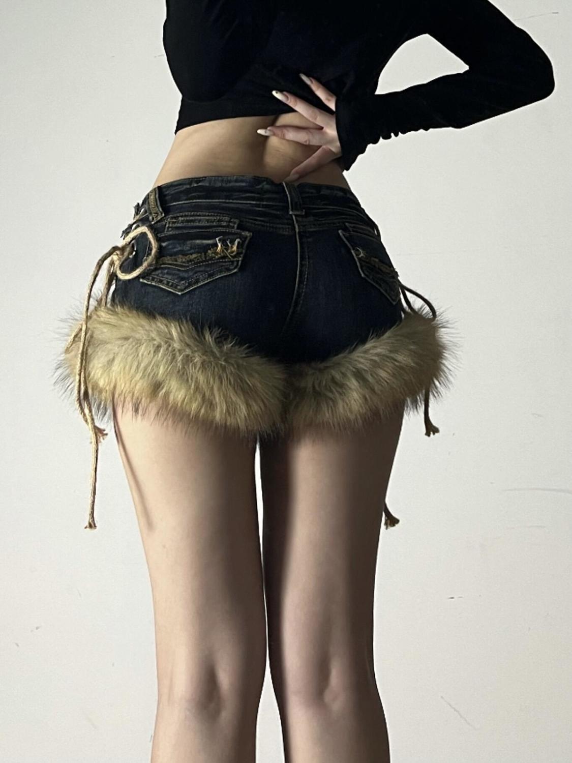 Pantaloncino peloso Butterfly