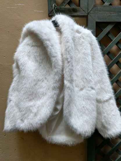 Pelliccia giacca con cappuccio