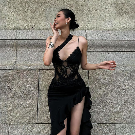 Vestito Lungo in pizzo Eclipse