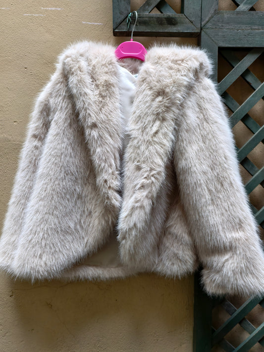 Pelliccia giacca con cappuccio