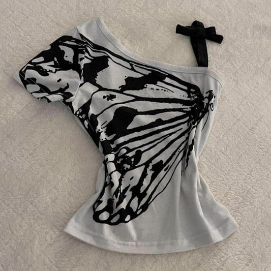 Maglia scollatura di lato
