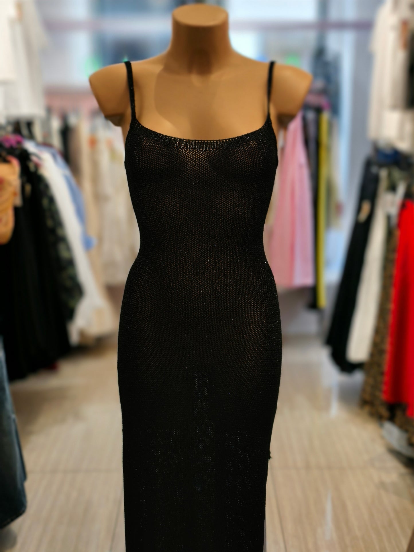 Vestito Mesh lungo
