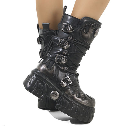 Stivali platform metal