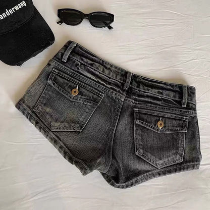 Pantaloncino Denim Grigio